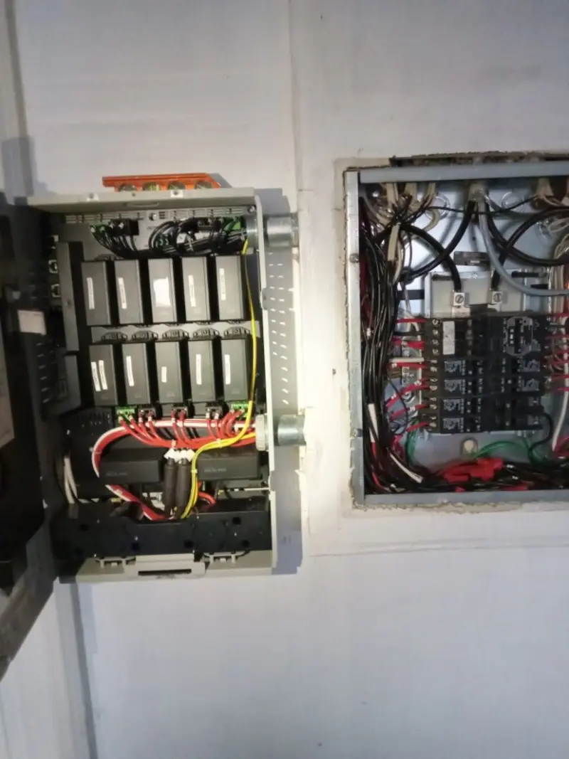 Electrical panel upgrade completed for Security Camera Wiring in Selma